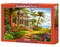 1500 Piece Jigsaw Puzzle, Palm House, Beach house, Colorful flowers, Tropical oasis, Adult Puzzle, Castorland C-152223-2